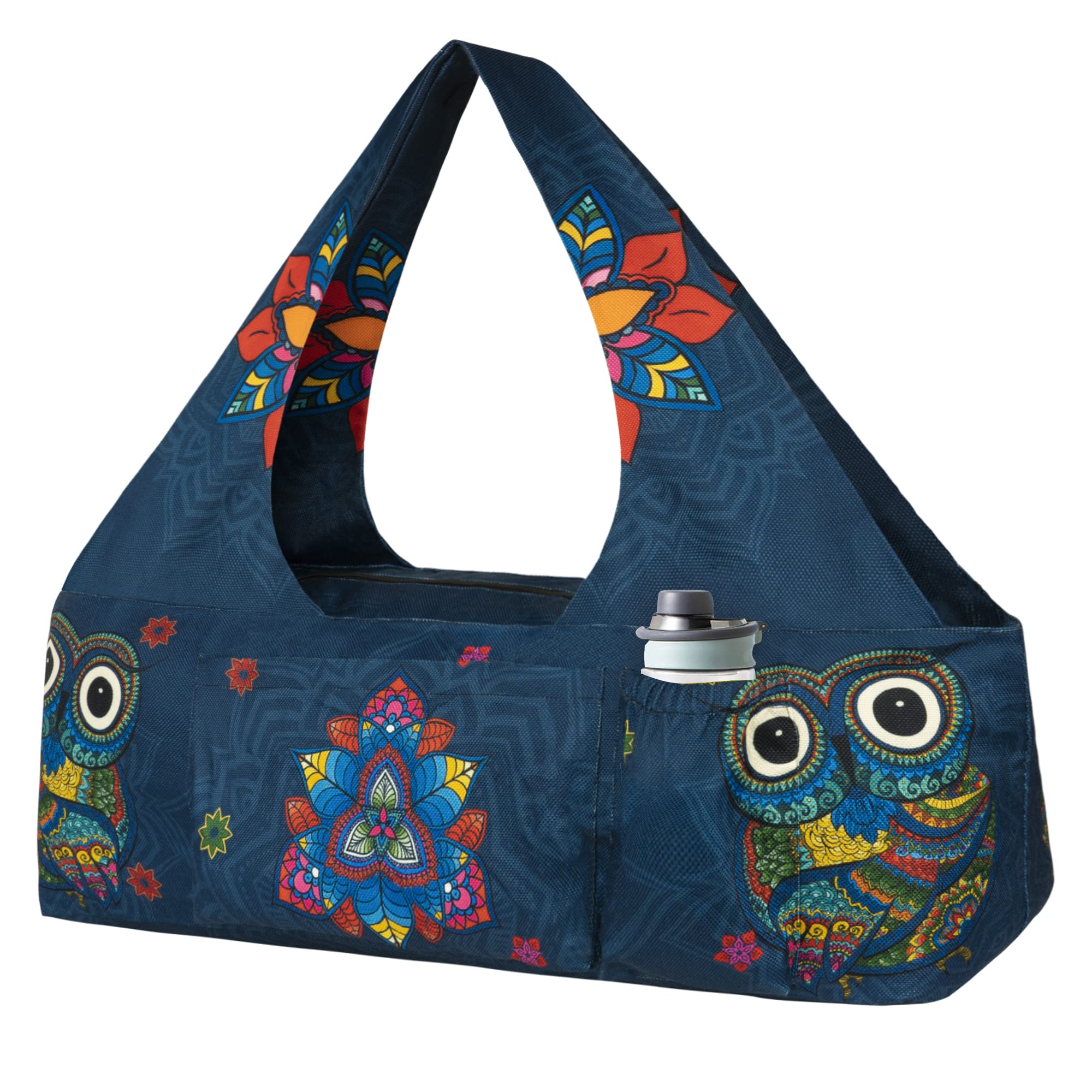 Yoga Mat Bag - Large Yoga Bag with Yoga Mat Strap, Zipper and